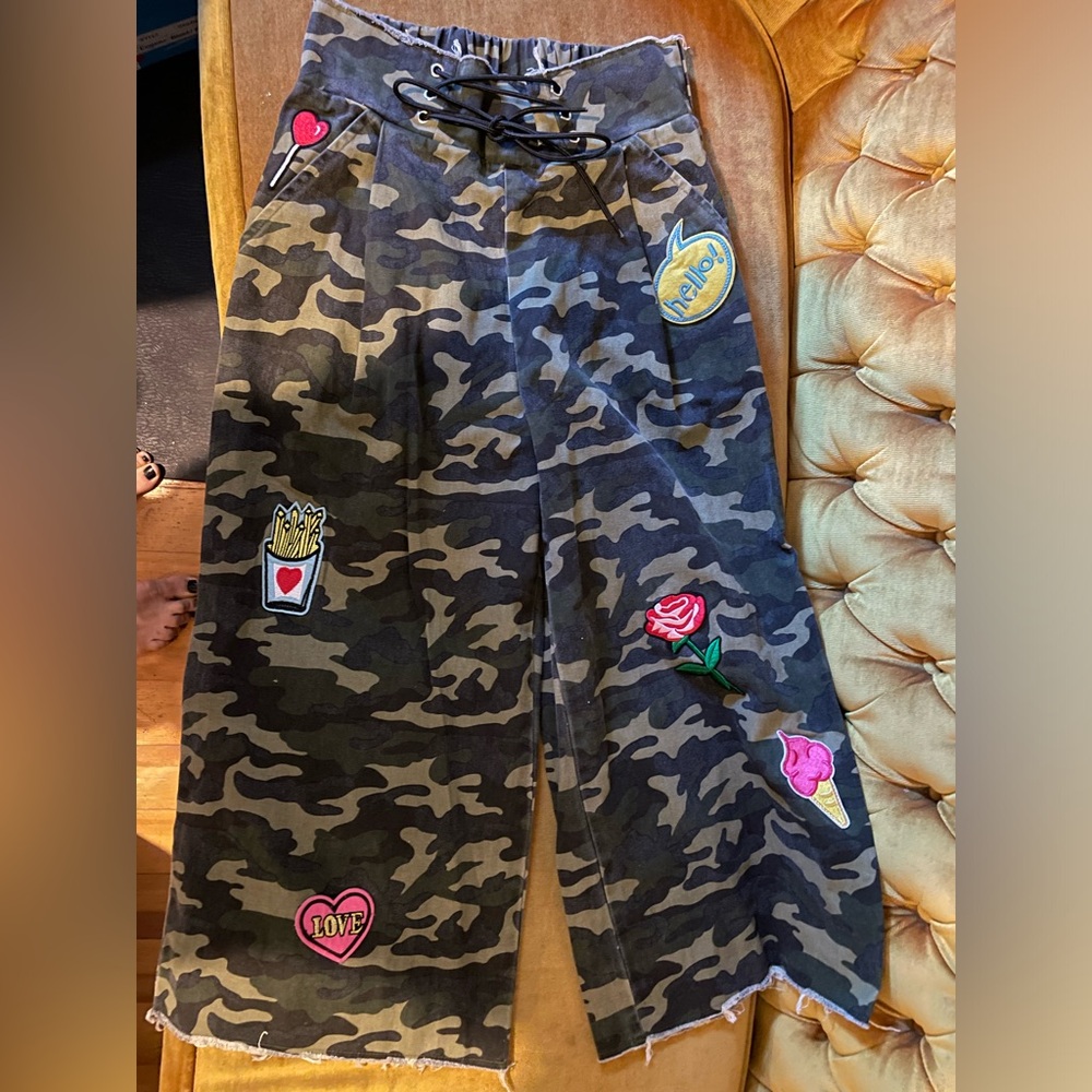 ASOS camouflage patch culottes size 2-4